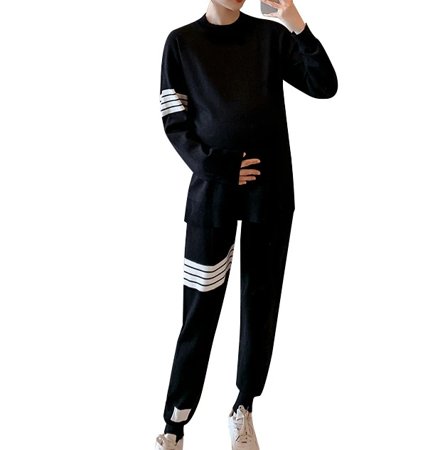 Роскошная свободная и удобная Осенняя модная одежда для беременных 503HC 2021