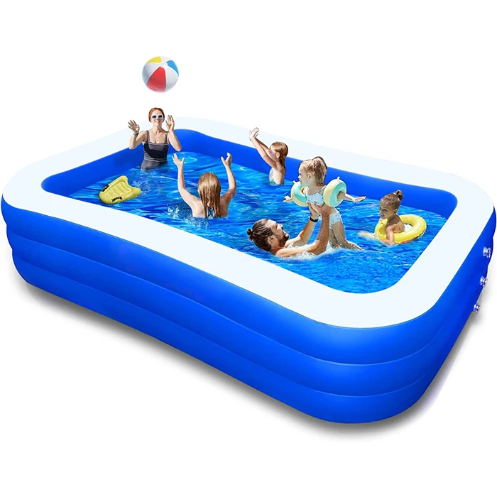 Custom Pvc Inflatable Swimming Pool Rigid Portable Children Pool Inflatable Outdoor Pool