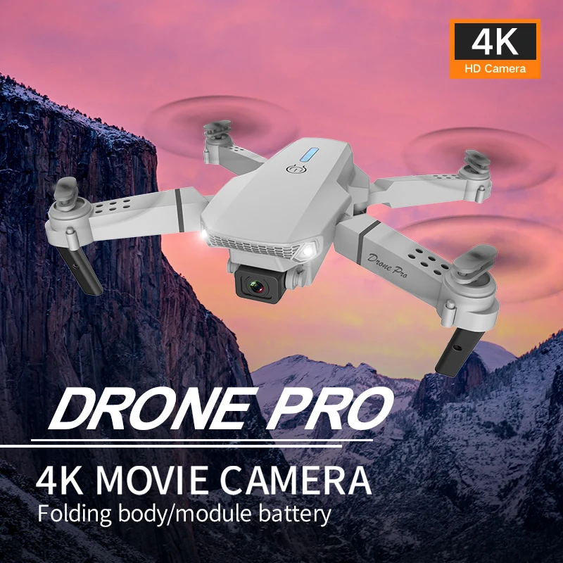 F82 NEW WiFi FPV Drone with Dual 4K HD Camera and Wide-Angle Live Video Drone Mini Foldable RC Quadcopter Toys E88 pro