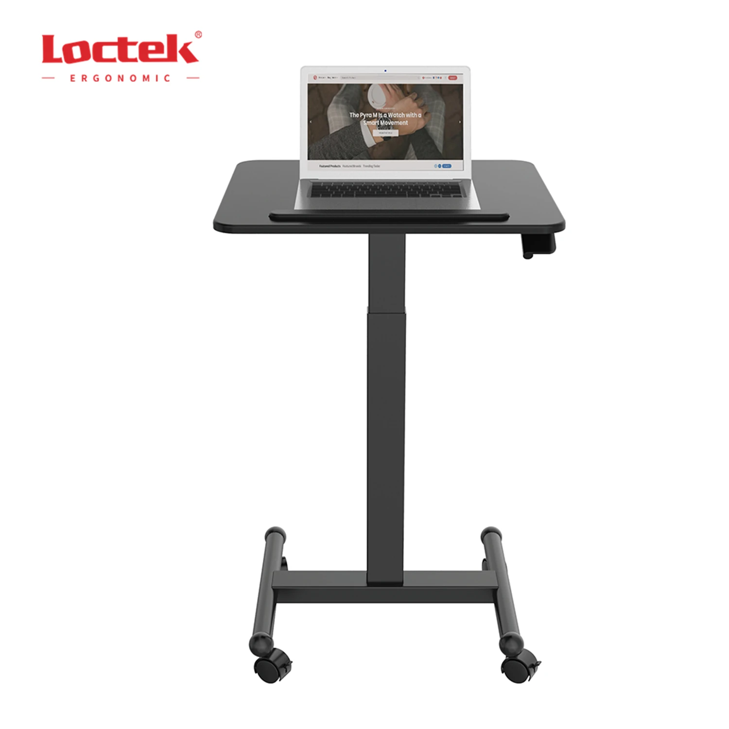 Pneumatic Gas spring Lift Standing Desk Laptop Height Adjustable Mobile Office Desk Loctek MT303MT