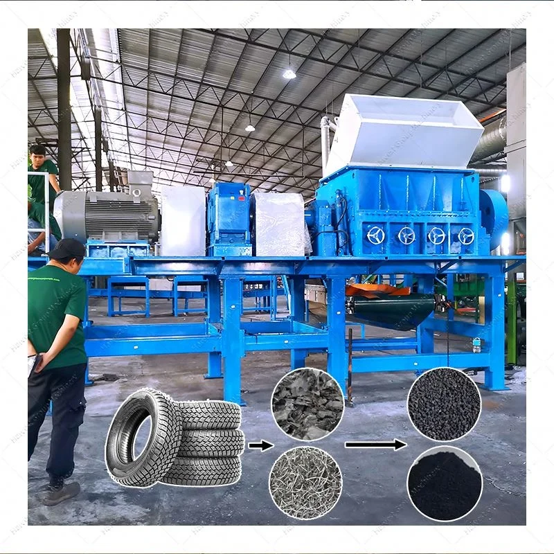 Automatic Waste Tire Granulator Machines Recycling Production Line Tire Powder Recycling tyre recycling plant cost