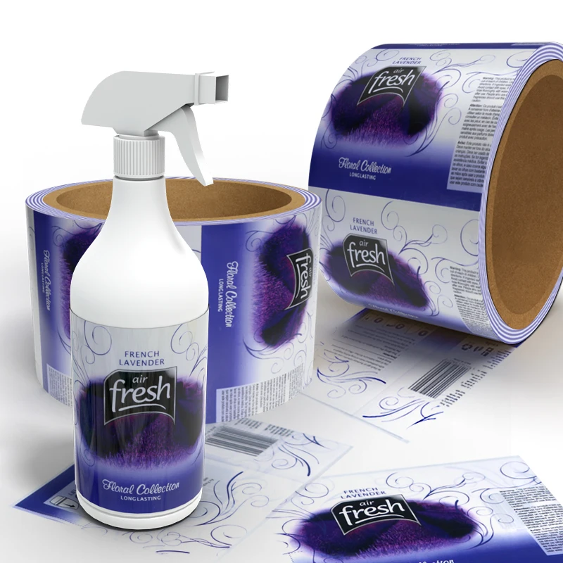 Minfly Digital Printing Custom Packaging Cosmetic PET PVC Heat Shrink Sleeve Label Bottle Cans Beverage Shrink Label