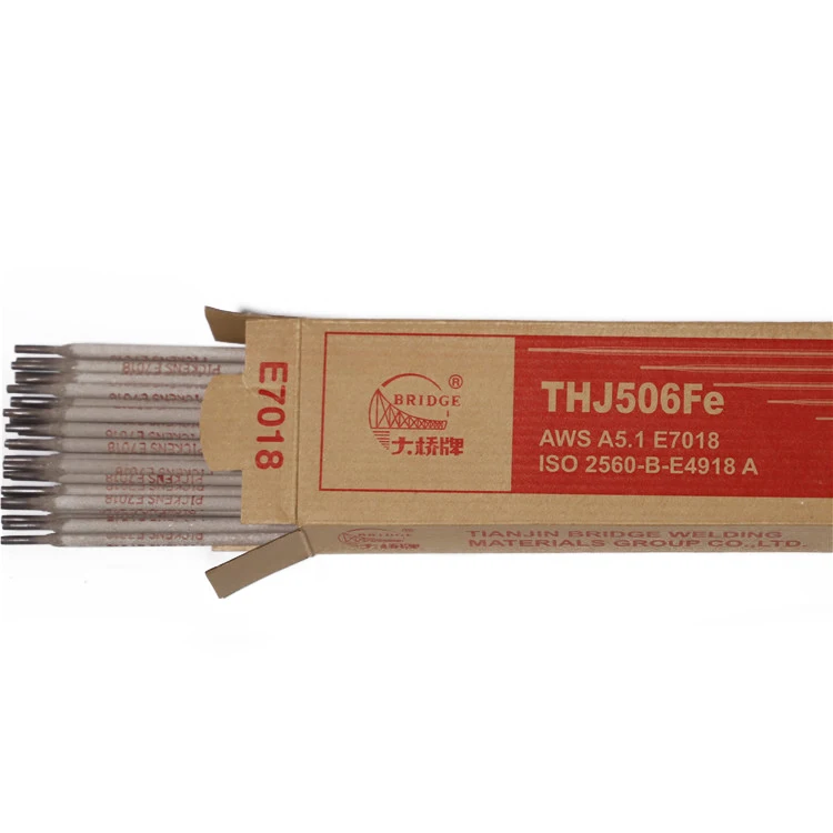Bridge Brand size 2.5 3.2 4.0 5.0 basic iron carbon steel welding electrode aws e7018 tianjin welding rod