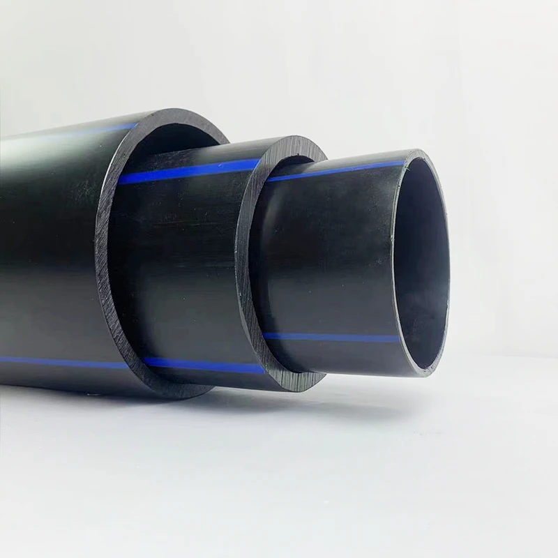Подгонянный большой диаметр высокой плотности HDPE трубы 4 м длина PE материал для водяного орошения дренажа