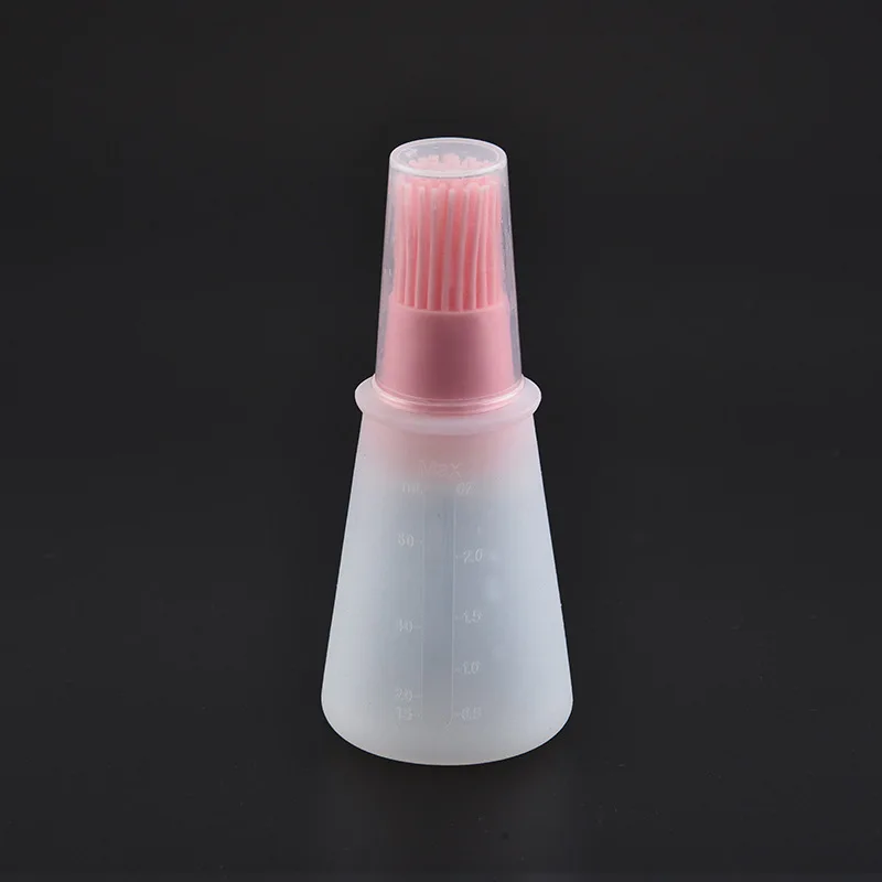 Food Grade Silicone Oil Bottle Brush Silicone Baking Brush Silicone Basting Brush With Oil Bottles