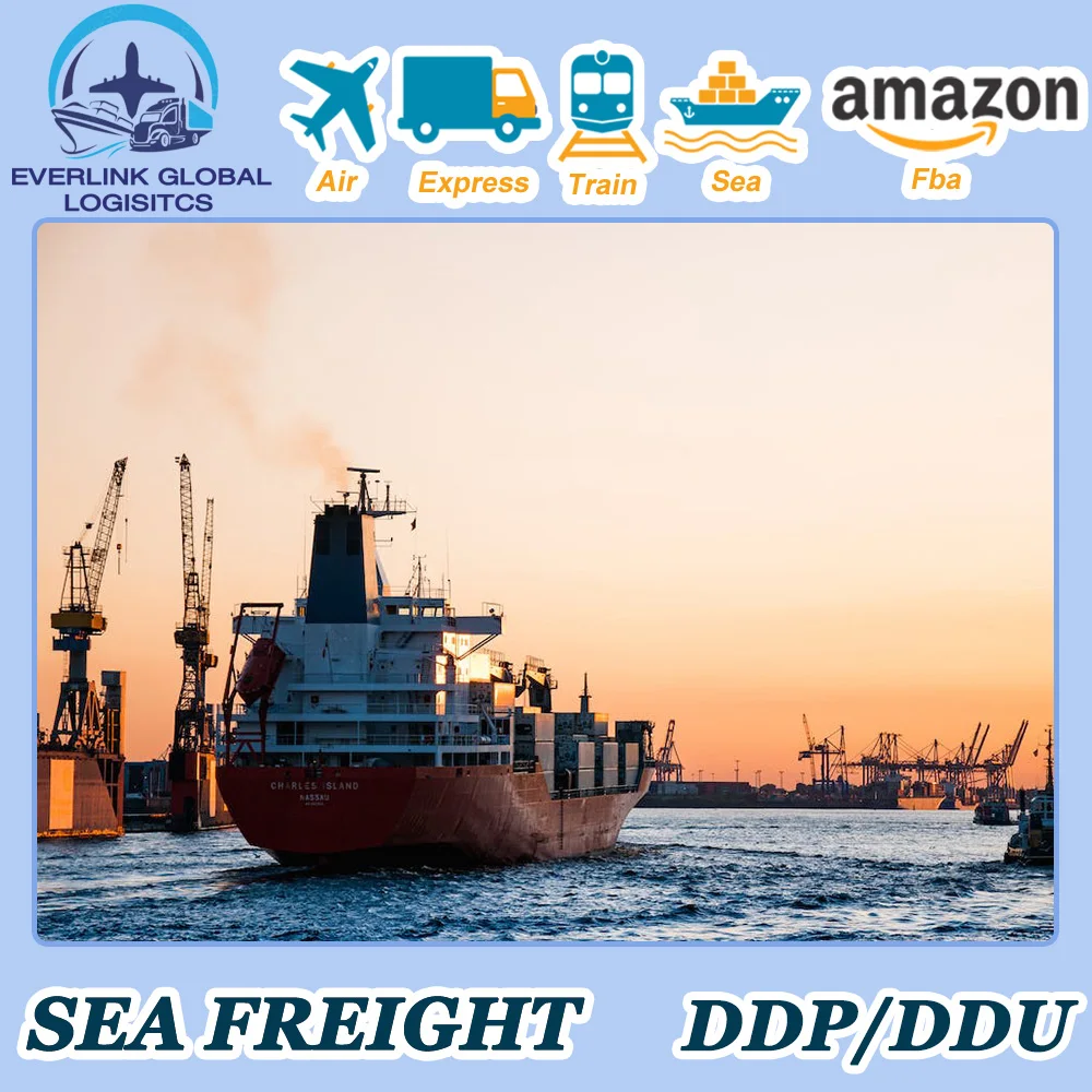 Lcl Fcl Sea Freight Forwarder Rates from China International Cheap 20ft 40ft Transit Time Storage AIR Pcs Feedback Cargo Label