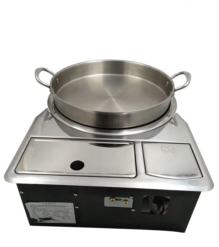 High Quality Indoor Smokeless Portable Korean Barbecue Gas Grill For Commercial Bbq Grill Table For Restaurants