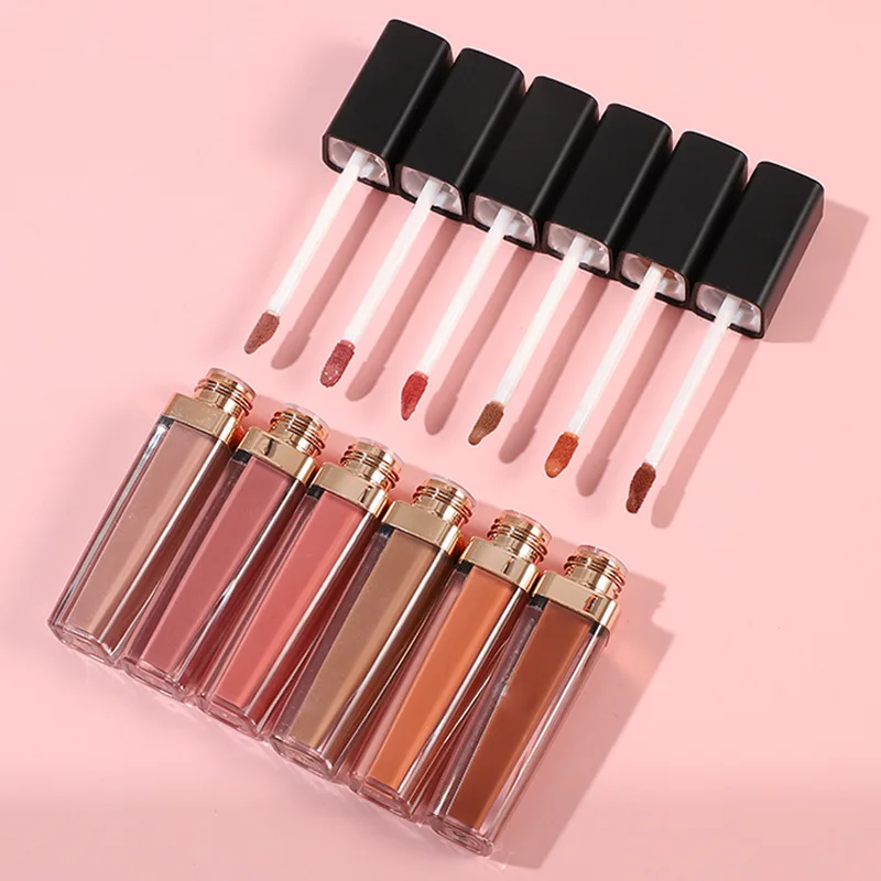 Private Label Waterproof Long-Lasting Wear Matte Finish Liquid Lip Stick High Pigmented Vegan Nude Liquid Matte Lipstick