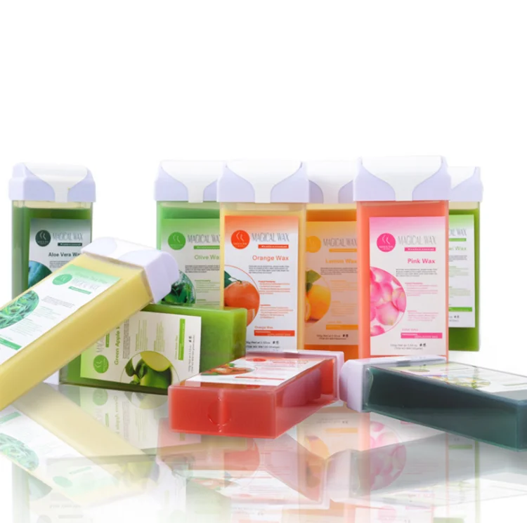 wholesale professional painless Hair Removal Empty Roll on Wax Cartridges Wax Roll-On Depilatory Heater