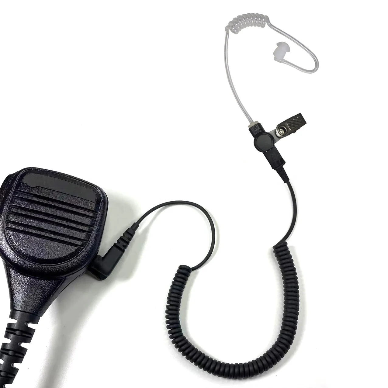 Replace RLN4941A Remote Speaker Microphones with 3.5mm Audio Jack (Black/Clear) for Motorola SOLUTIONS