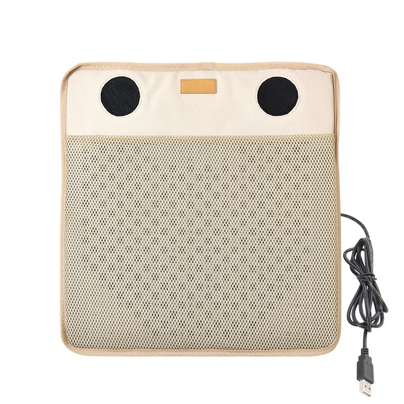 
Airflow Cooling Mesh Fabric Seat Cushion with Cooling Fans for Office Space, Home and Car TH5201 