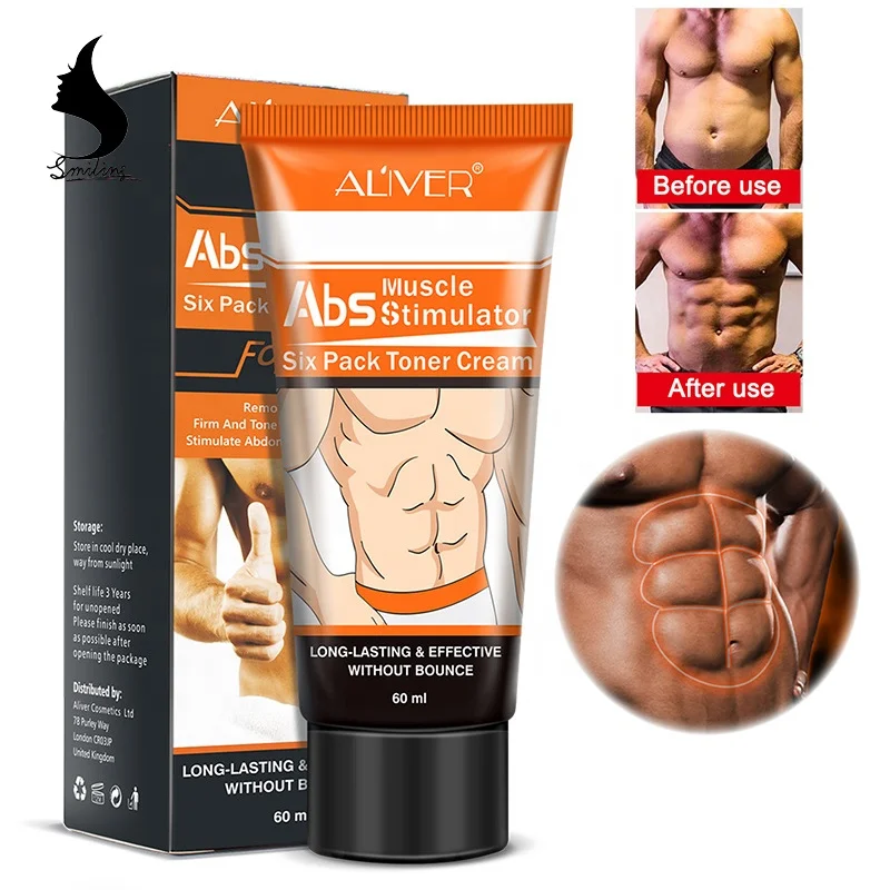 
ABS Men Use Six Pack Toner Fat Hot Burn Coffee Body Slimming Muscle Train Strong Shaping Cream 
