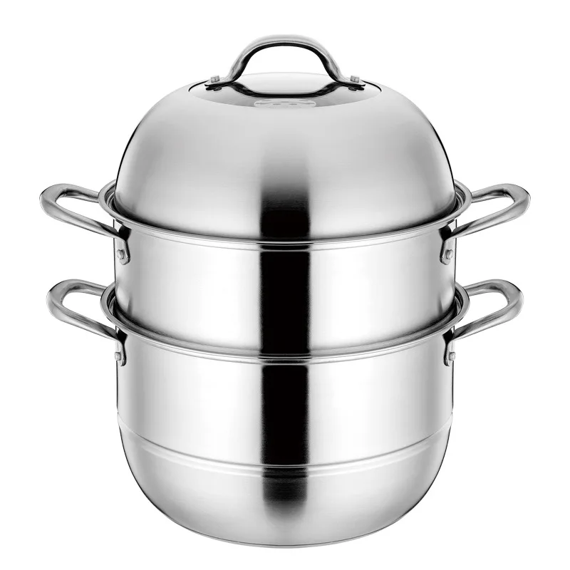 High performance stainless steel non stick large capacity kitchen cookware cooking steamer pot