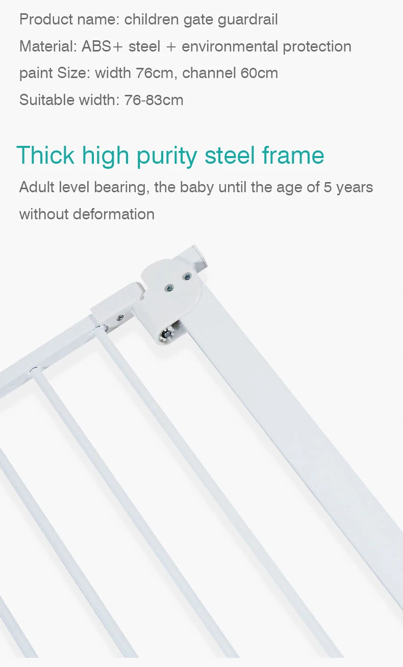 
Lovely Fish Design Child Kids Extra Wide White Color New Doorways Stairway Hallways Stairs Fence Pet Safty Temporary Baby Gate 