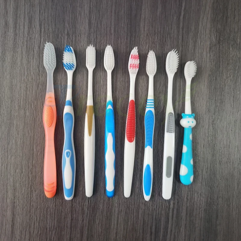 High Quality Adult OEM Mechanical Tapered Grinding Bristles Extra Clean Full Head Manual Adult Toothbrush