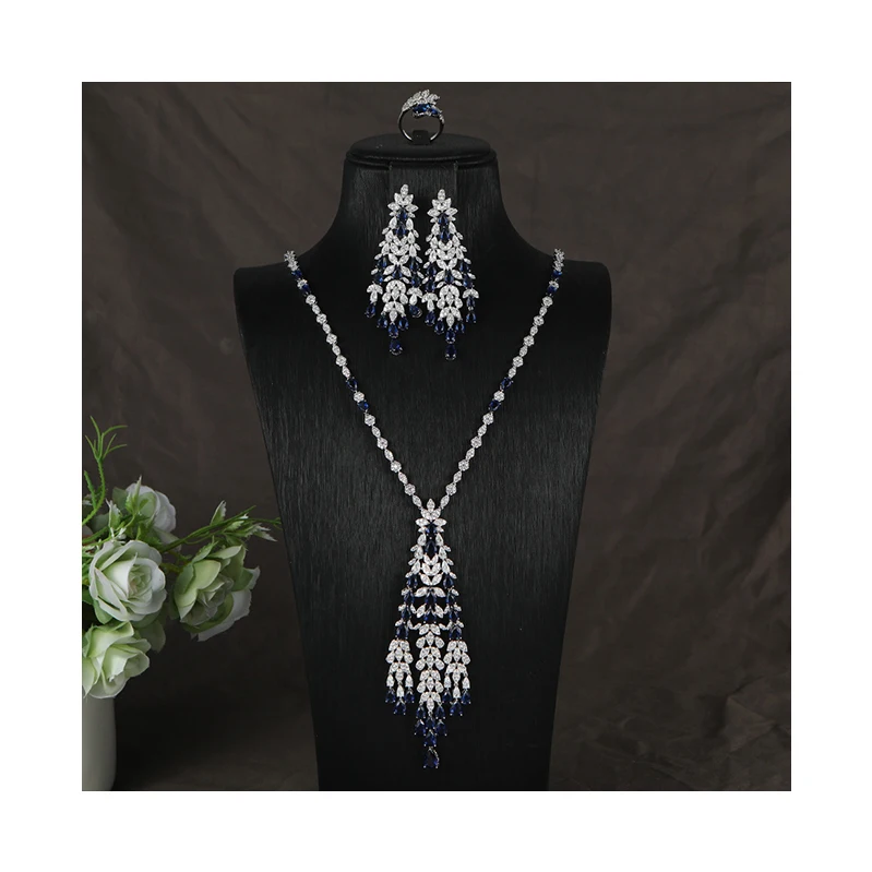 Hot Sale Middle Eastern Style Long Tassel Pendant Necklace Set designer long sweater necklace sets and pendant