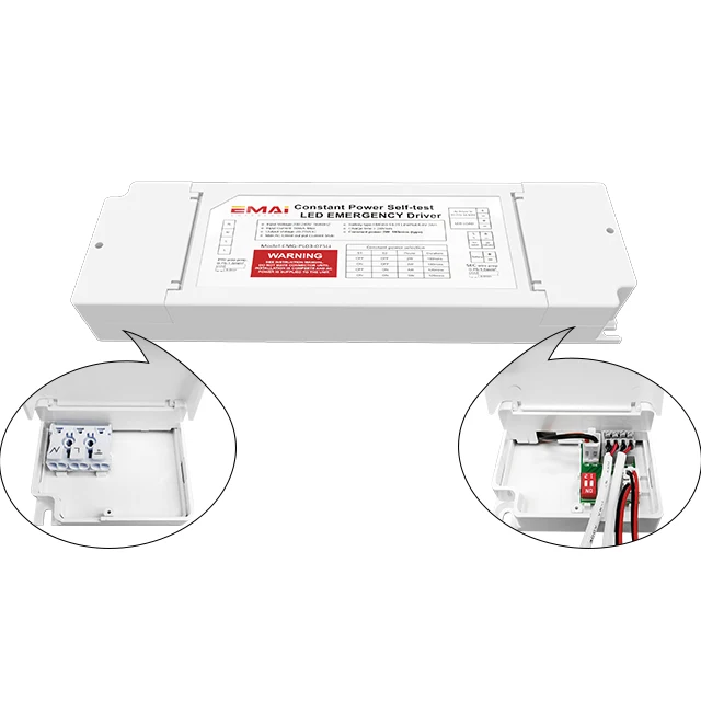 3W 6W 180mins Constant Power Emergency Driver Built-in LiFePo4 Battery Commercial Emergency Power System