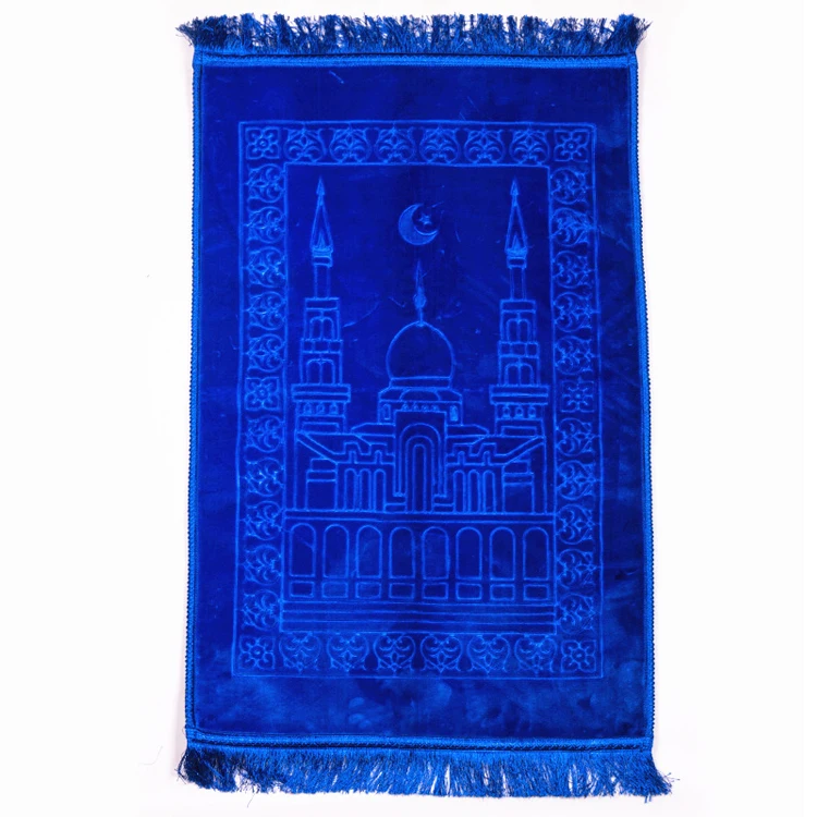 
Raschel material embossed high quality low price 1kg/pc hot sale prayer mat 