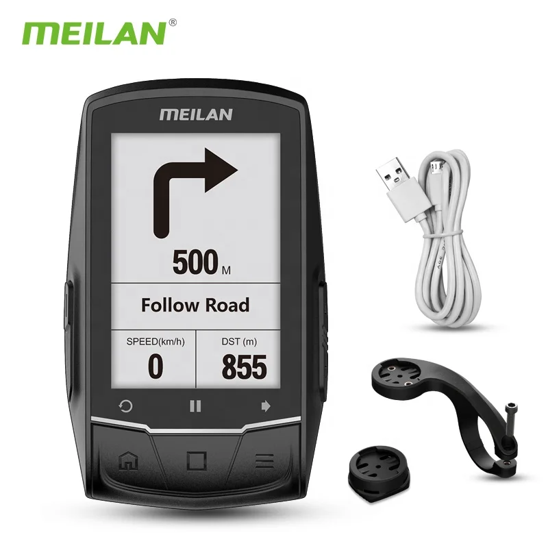 Factory Meilan supply cycling navigation road mountain bike accessories digital smart gps stopwatch Bicycle Computer Finder