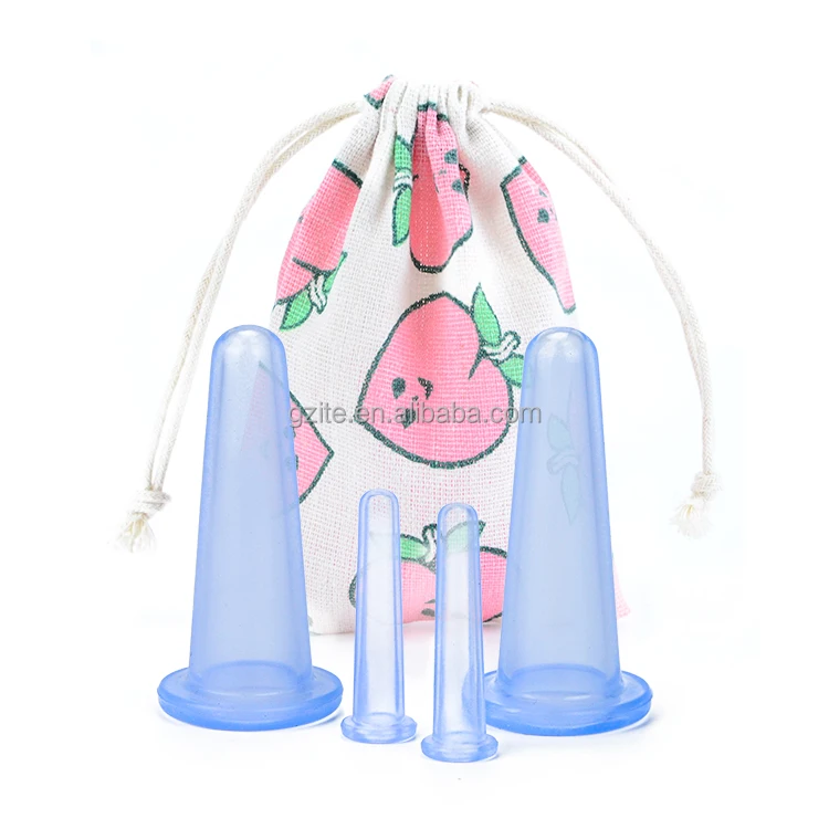 Massage cupping Anti Fatigue Meridian  Control Health and Beauty Spa Security  Silicone massage cupping set