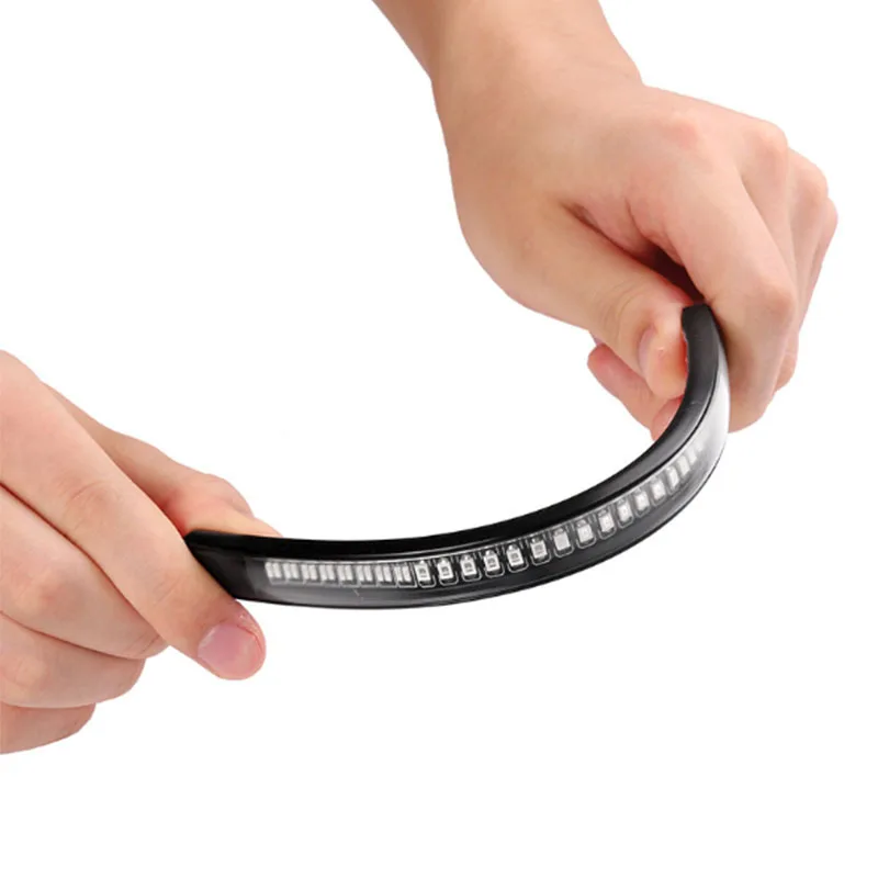 Scooter Motorcycle LED Light Strip Bar Tail Brake Turn Signal Strip Lights Parts For Truck Car Motorcycle Stop Signal Light