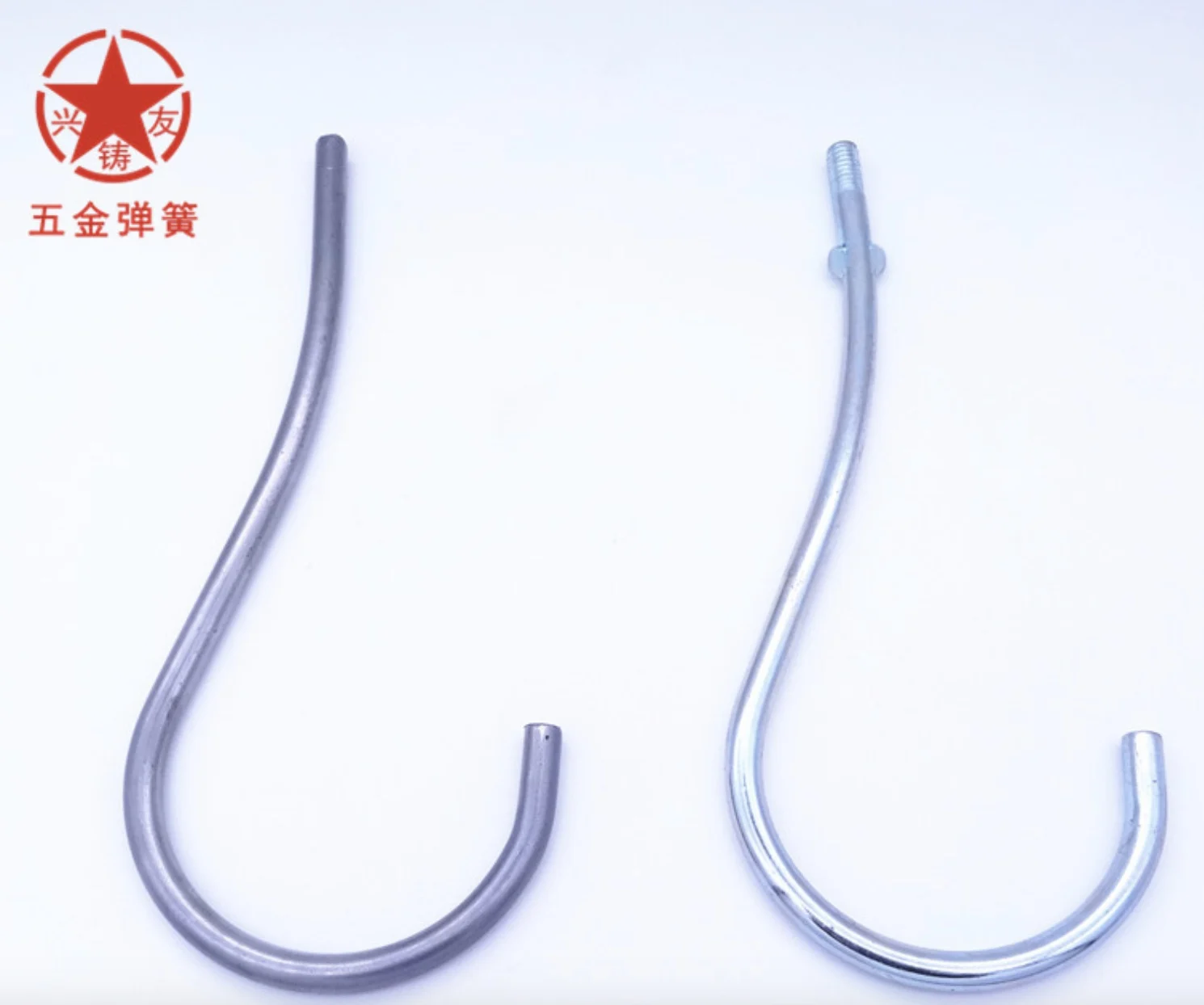 Manufacturer produces metal hooks with S-shaped hooks