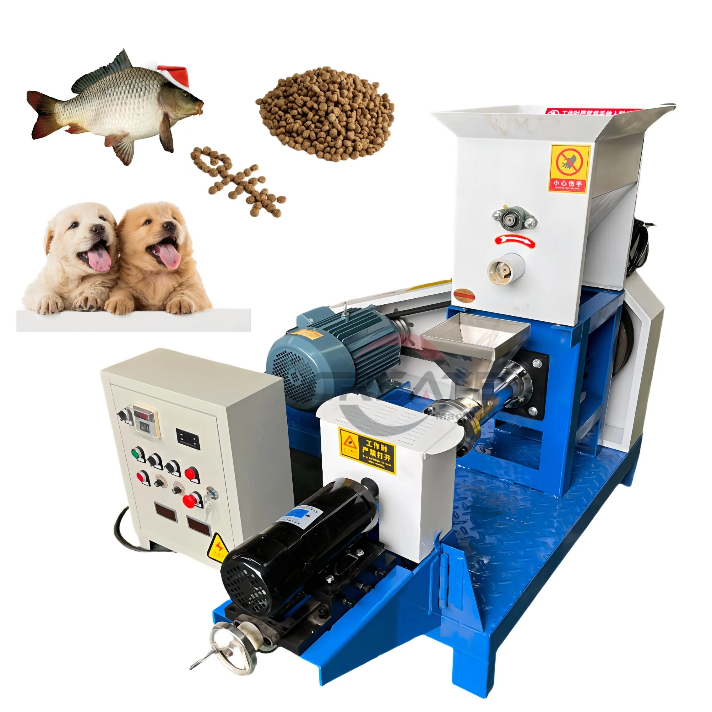 small scale fish feed extruder  Feed Making Machine Floating fish pellet machine floating fish feed