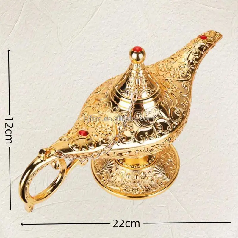Aladdin Magic Lamp small incense burner mini metal luxury Middle East arabic incense burner Muslim ramadan decoration for EID