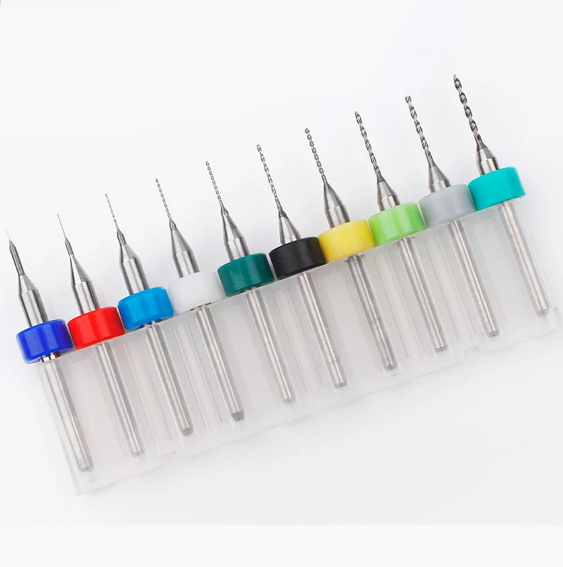 CNC Router Bit Set 0.8-3.175mm  /Metal PCB router bits Drill Bits  / Solid carbide drill bit