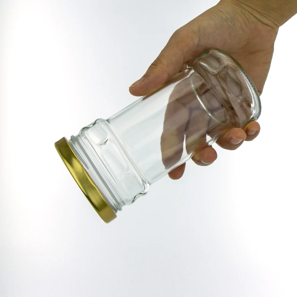 Transparent Glass 240ml 8oz Bottles Jam Jars Pickles Candy Sealed Cans Honey Bottles of Small Glass Jar