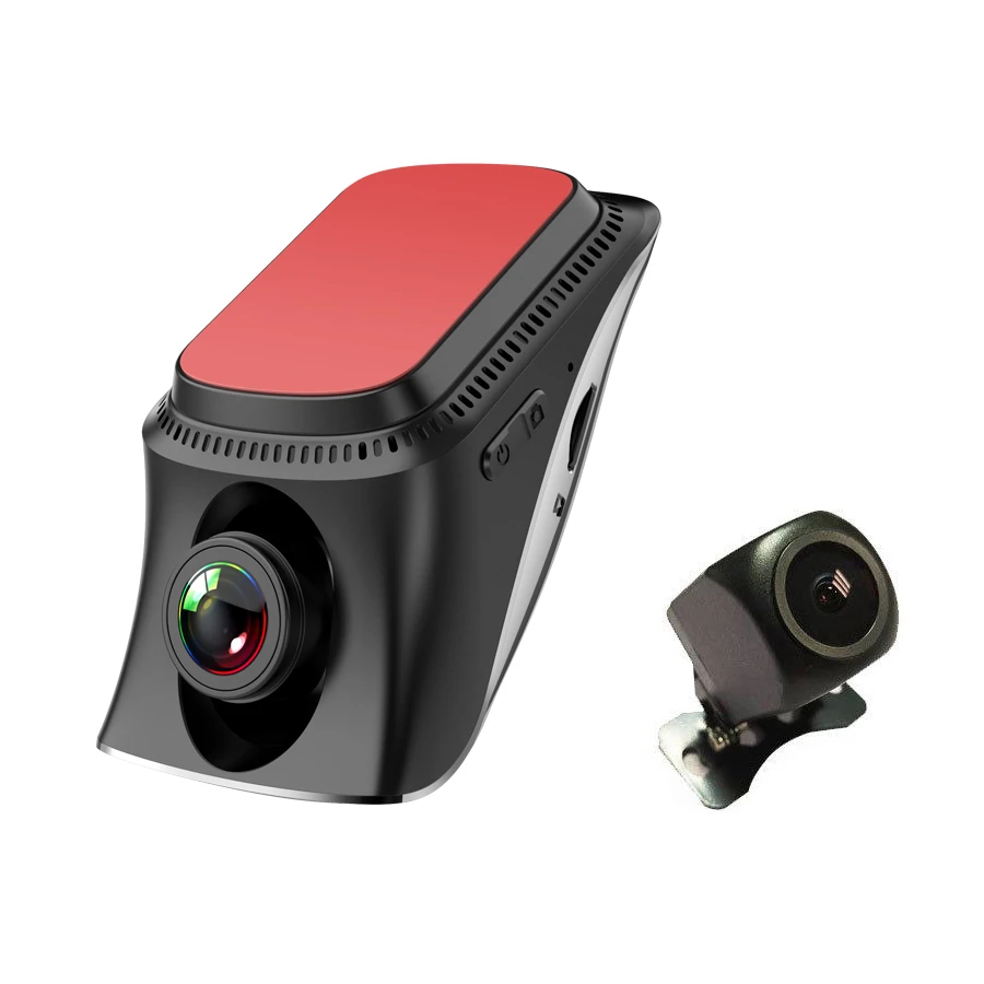 Dual camera full HD 1080P WIFI CAR dash cam double recorder black box back 1080P phone connection 24 hours parking monitoring