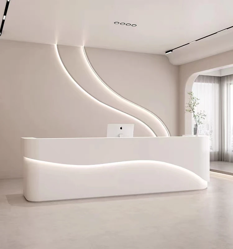 Art and Dance Training Class Company Front Desk Reception Table Beauty Salon Cashier Clothing Store Dental Bar