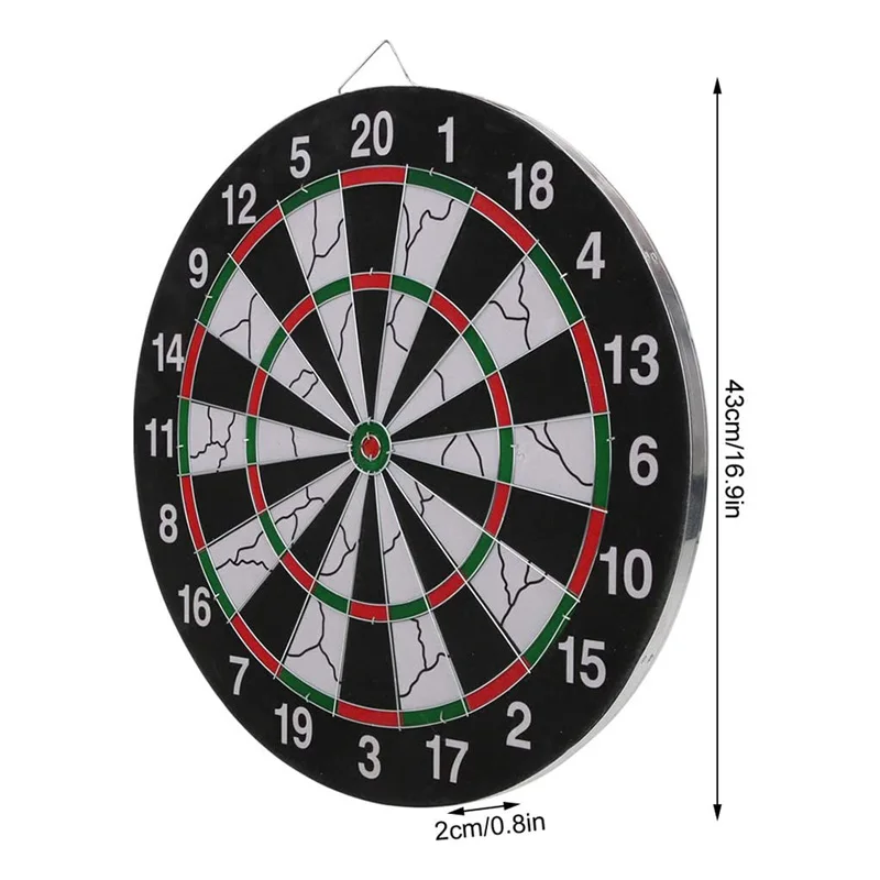 Dart Board for Sale Darts Boards Material 18inch Size 6pcs 18g Darts Print Double Side Standard Training Flocking