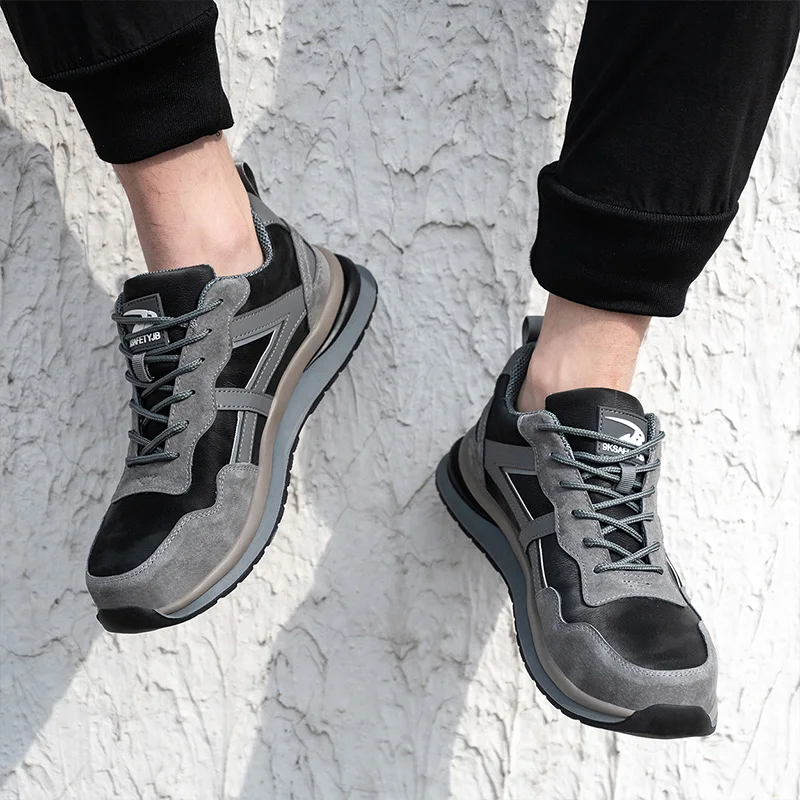 Waterproof Safety Shoes Work Steel Toe Safety Shoes Anti Smashing And Anti Puncture Safety Shoes For Men Industrial