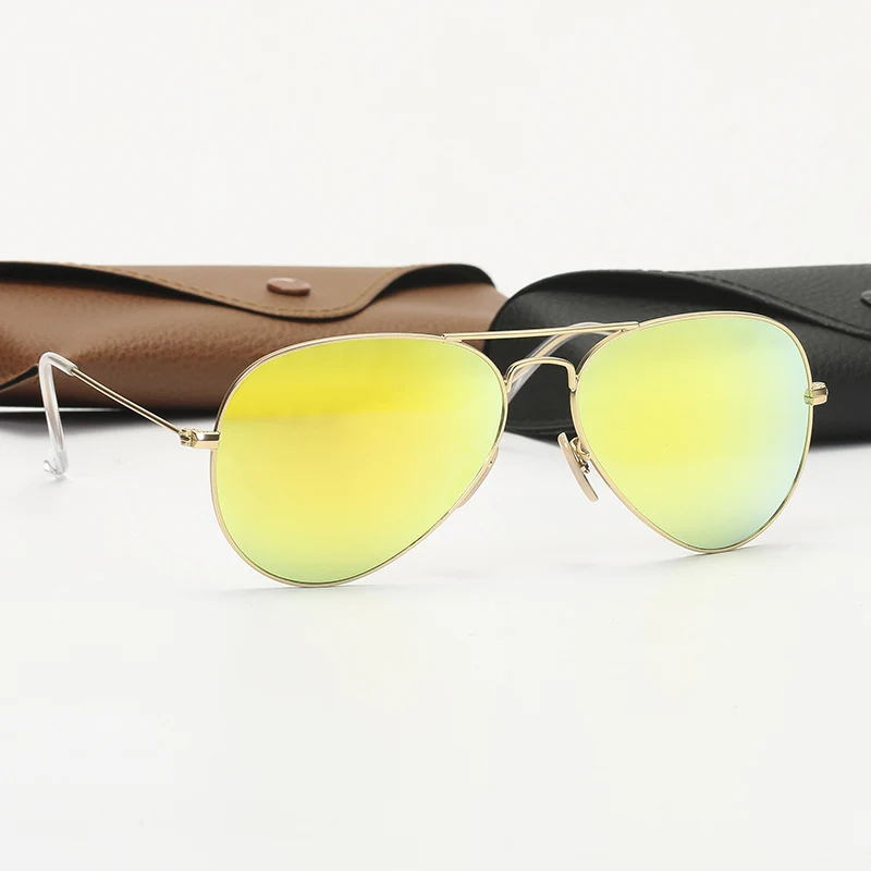 Sunglasses Ray Band  Aviation Sunglasses Brand designer Men Women  Glass Lens Sun Glasses Fashion Vintage Sunglasses with Box