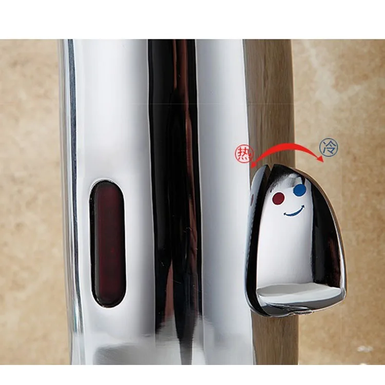 Solid Brass Copper Auto Electric Automatic Sensor Basin Sink Instant Mixer Water Faucets Hotel Bathroom Toilet Tap