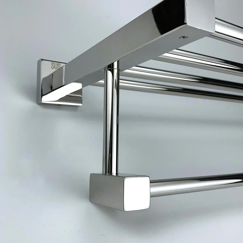 Stainless steel 304 square base towel rack bathroom accessories