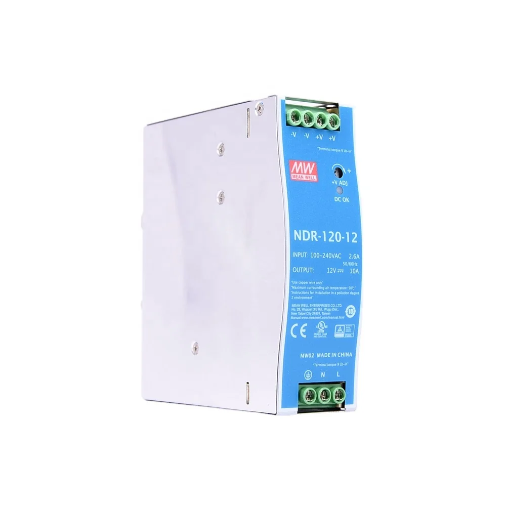 120W Single Output Industrial DIN RAIL series NDR-120-12 10A  Switching Power Supply