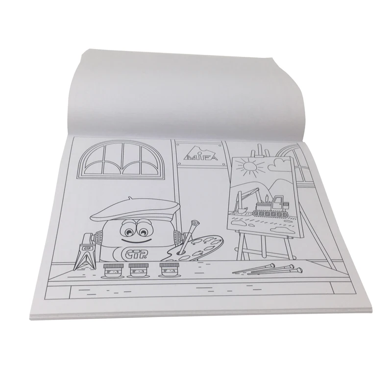 Custom Kids Coloring Books For Children Drawing Painting Book Coloring Books with Stickers