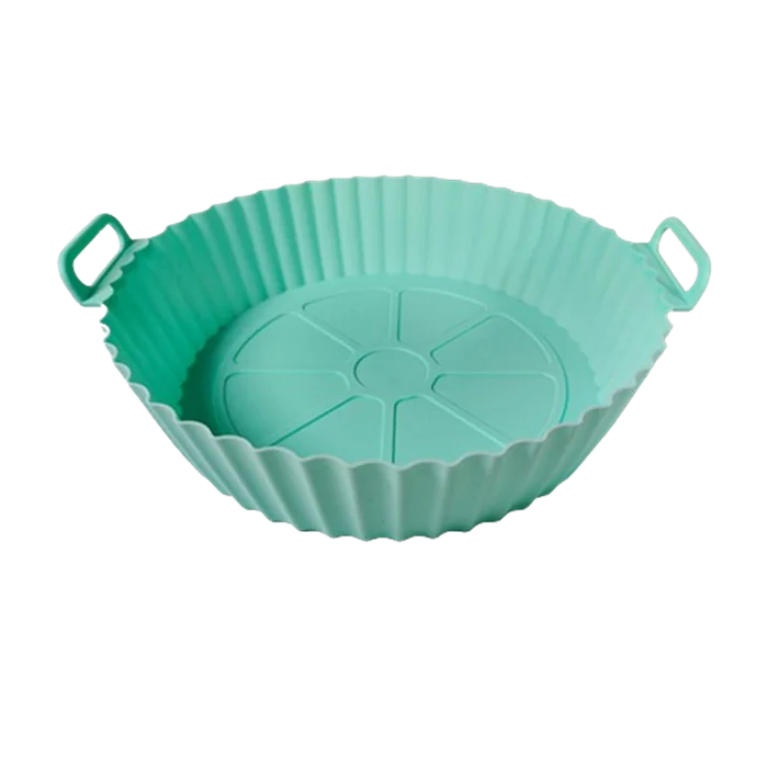 Hot selling air fryer silicone baking tray reusable BPA free food grade air fryer silicone inner lining heat-resistant baking tr