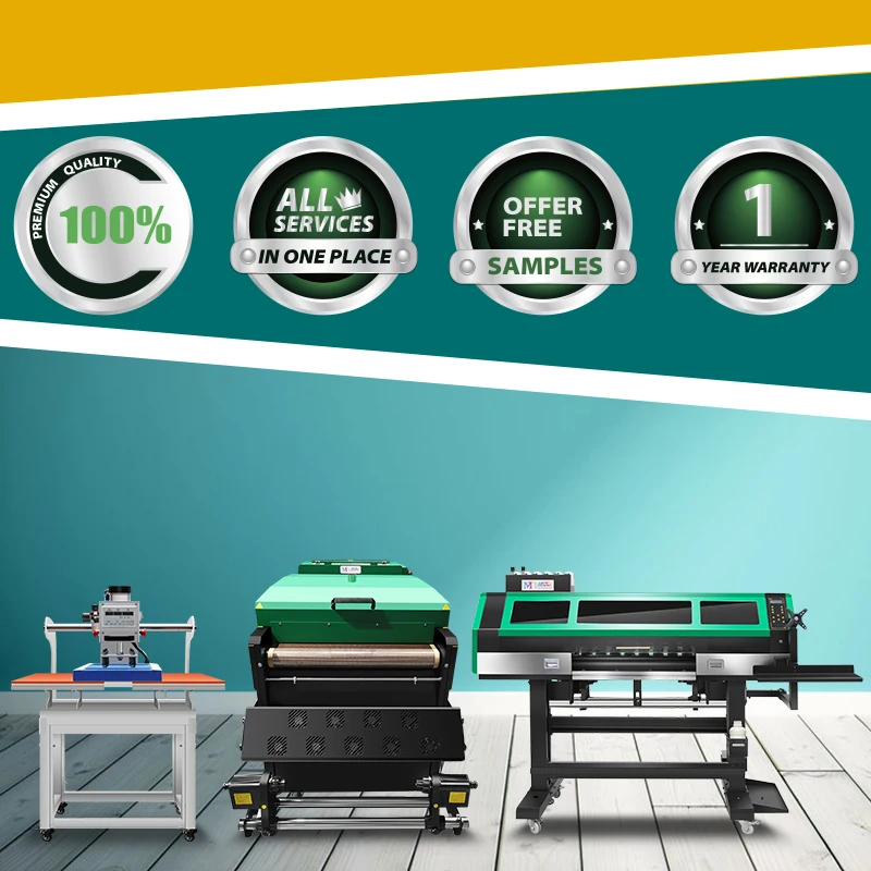 Экспорт в более 100 стран, 24 дюйма, dtf шейкер, сушилка с 3 головками, dtf принтер, флуоресцентная печатная машина по цене футболки