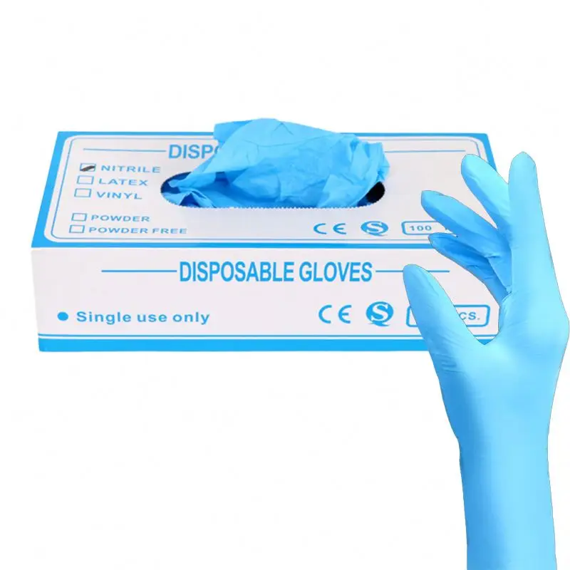 Making Machine For Beauty Salons Kitchen Food Cleaning Cheap Powder-Free 100% Nitrile Gloves