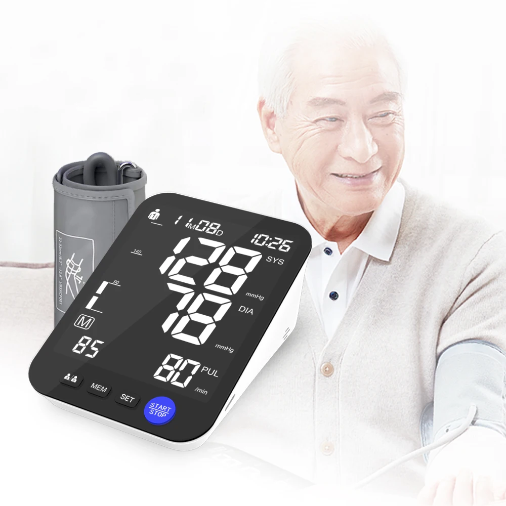 Automatic Digital Arm Blood Pressure Monitor Cuff Portable Electronic Blood Pressure Meter Monitor Hospital Sale
