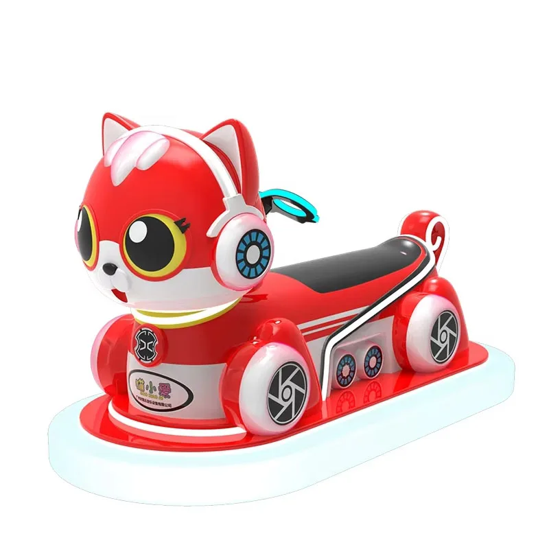 Amusement Park Shopping Mall Remote Control Battery Bumper Cars Powered Electric Naught Cat Animal Ride Bumper Car Dodgem
