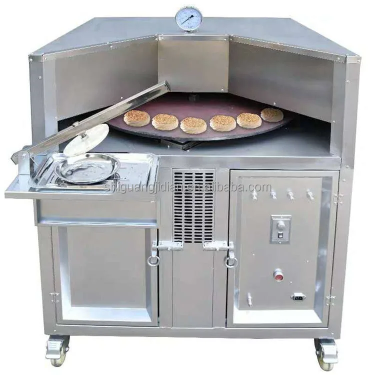 Hot sale 6 inch roti bread oven machine / Arabian lebanese naan pita bread making machine/Russia pita bread 75cm cooking
