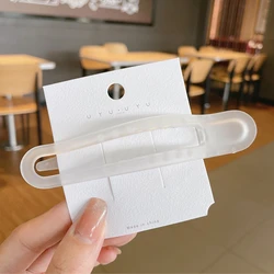 GIRLIZE Fashion 11 Cm Large Frosted Matte Acrylic Plastic Hair Claw Clip Duckbill Clip Hair Clip With Toothed