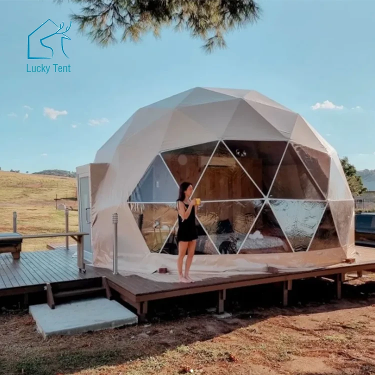 Производители роскошных домашних стеклянных круглых купольных тентов Yurt для кемпинга