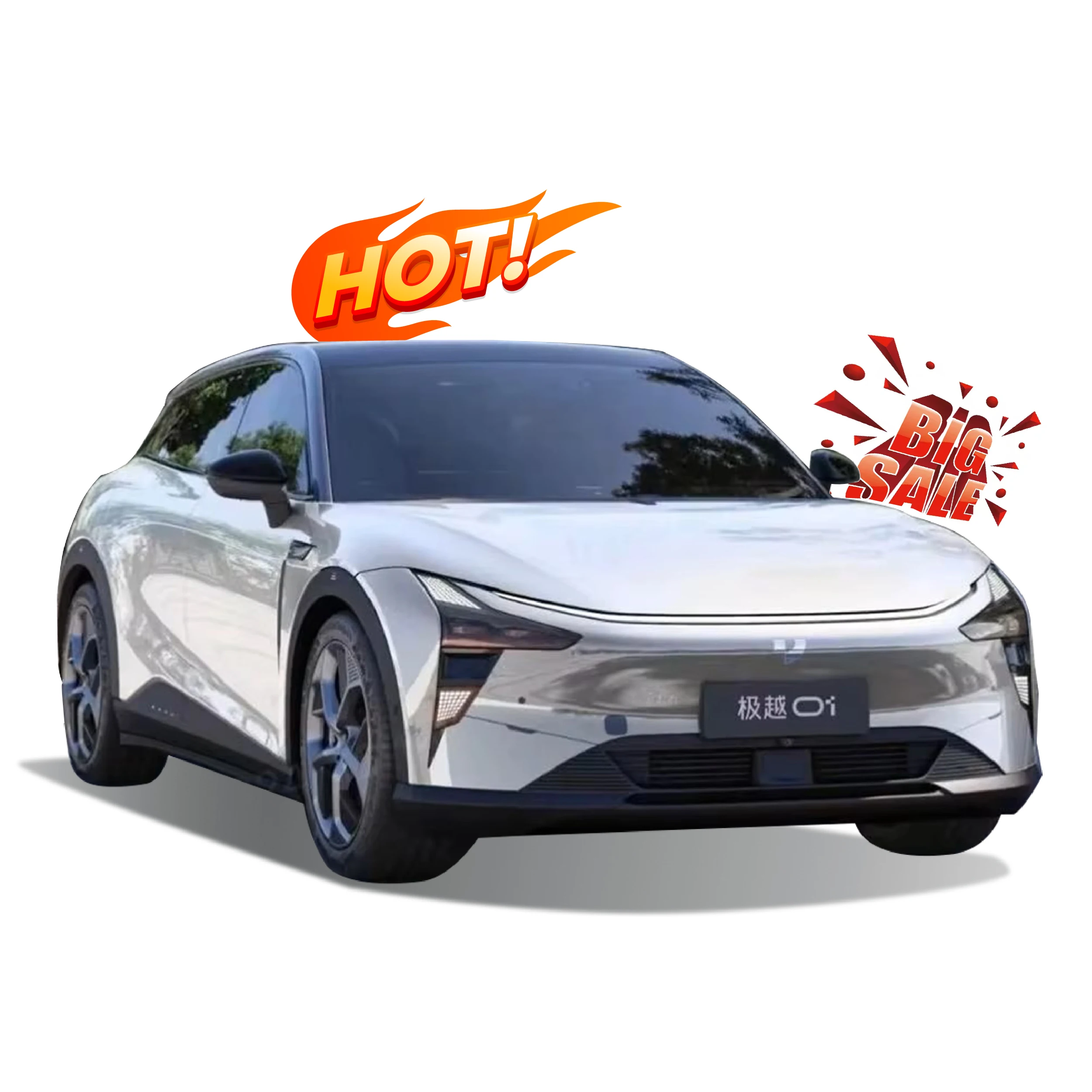 Взрывные модели Geely Интеллектуальное вождение нового автомобиля 200kw 272Ps чистый электрический автомобиль EV 200kmh JiYue 01 Max новая энергия