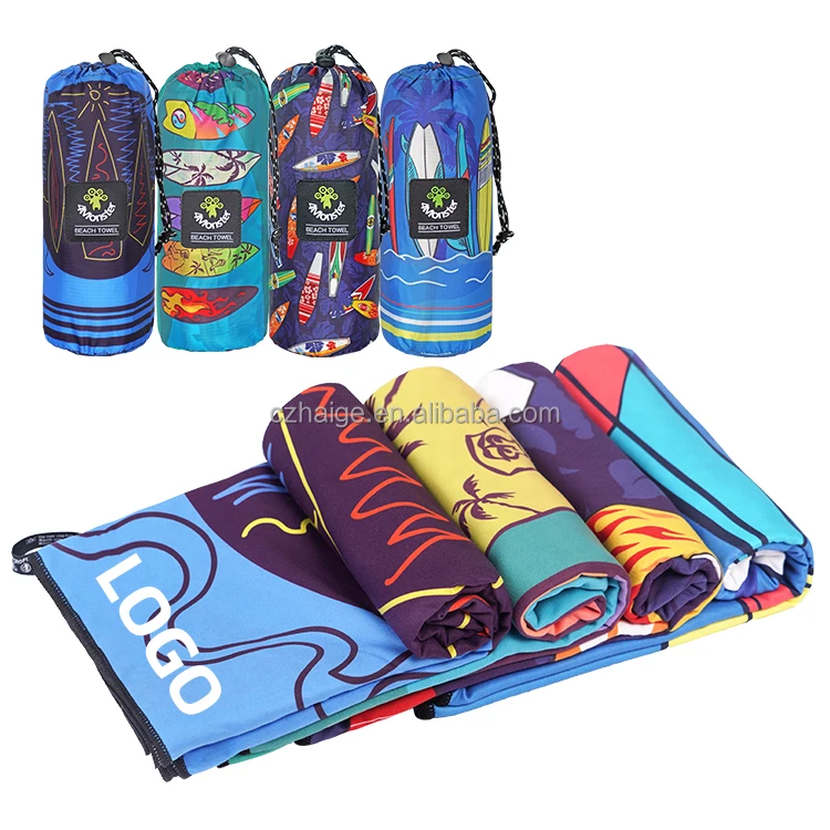 Custom Surf Microfiber Printed Sand Free Beach Towel