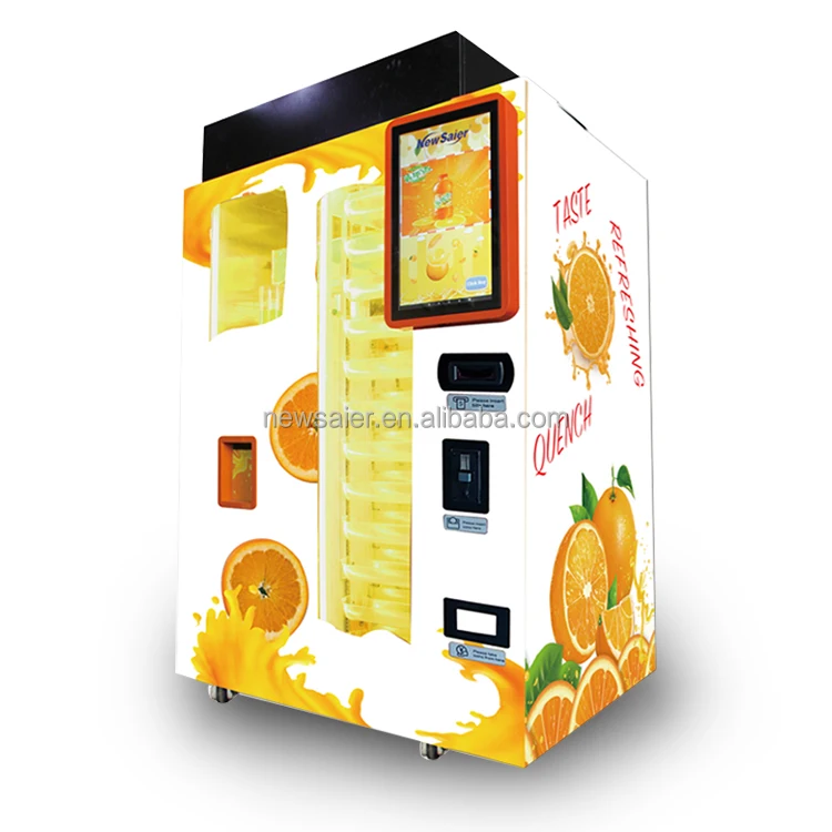 Automatic Fresh Orange Juice Vending Machine Can be used for company school, shopping centre, hospital